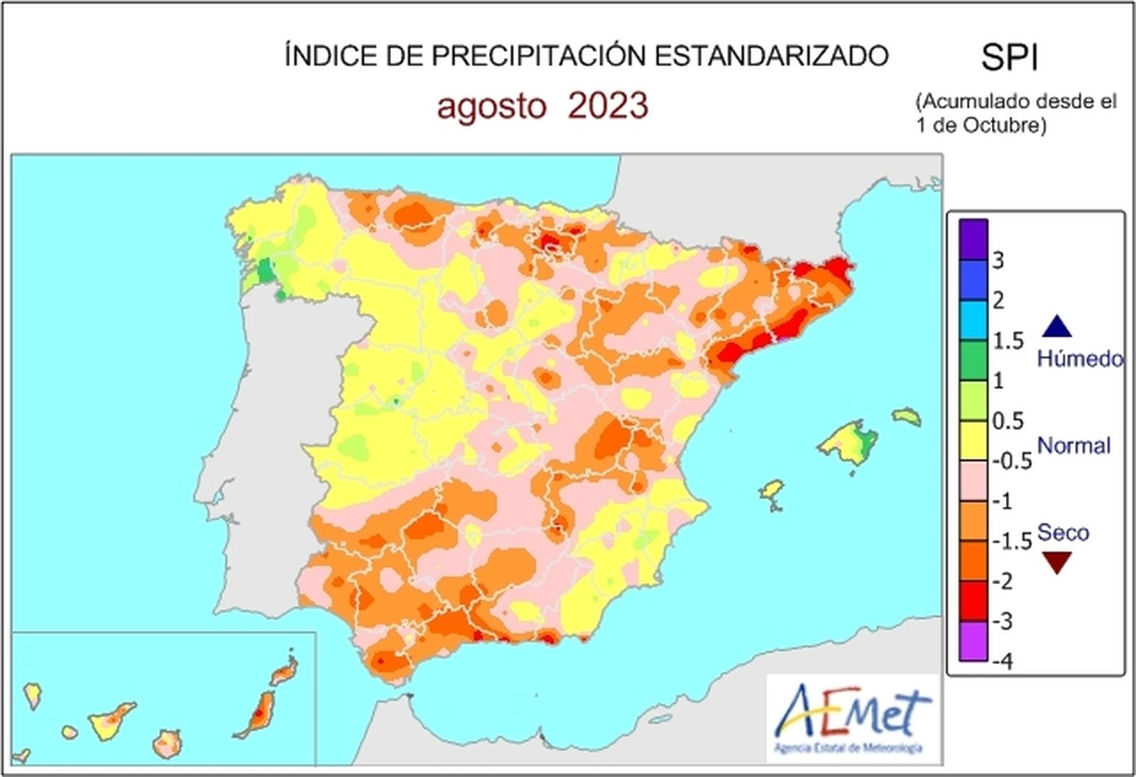 Año hidrológico, Aemet