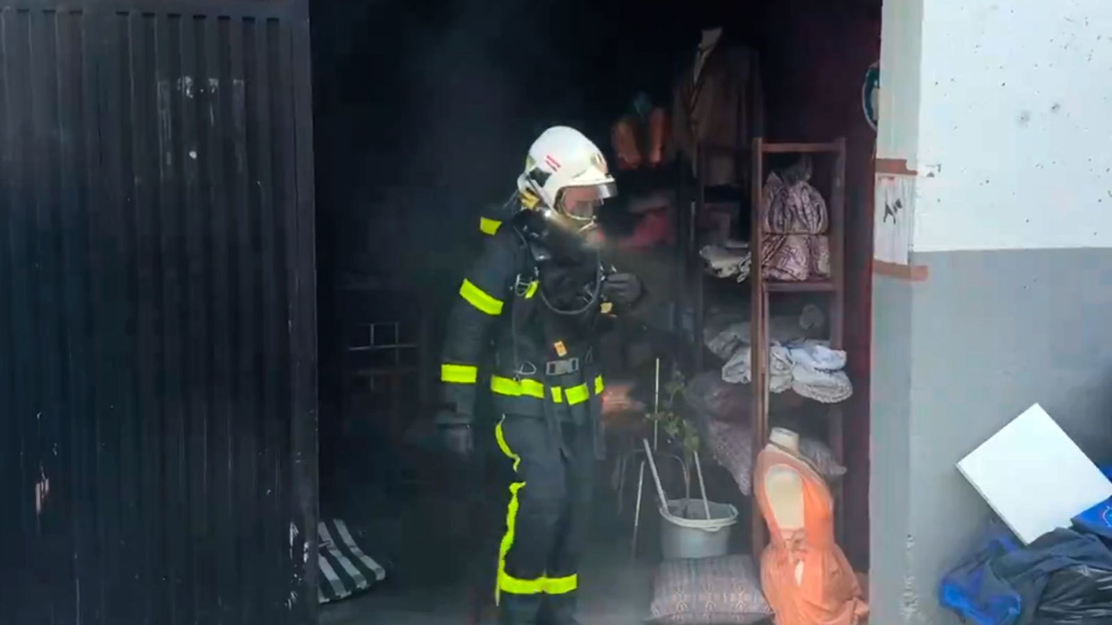 Incendio en un chalet de Collado Villalba