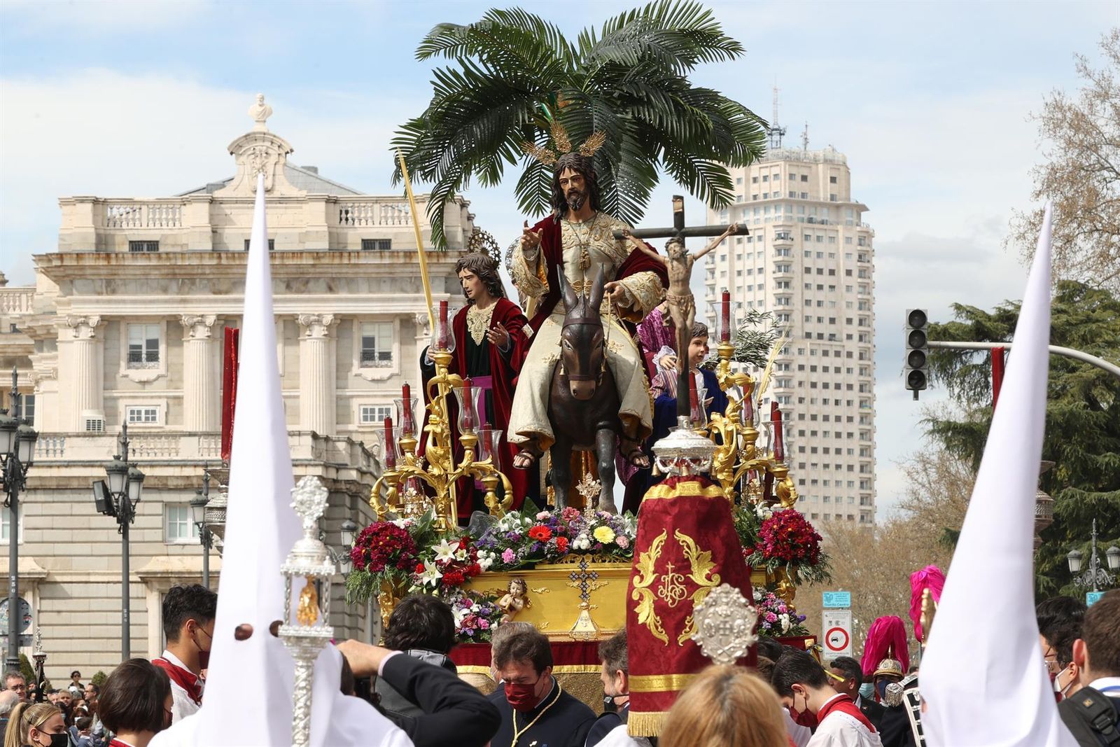 Procesión de la Borriquita, el Domingo de Ramos en Madrid