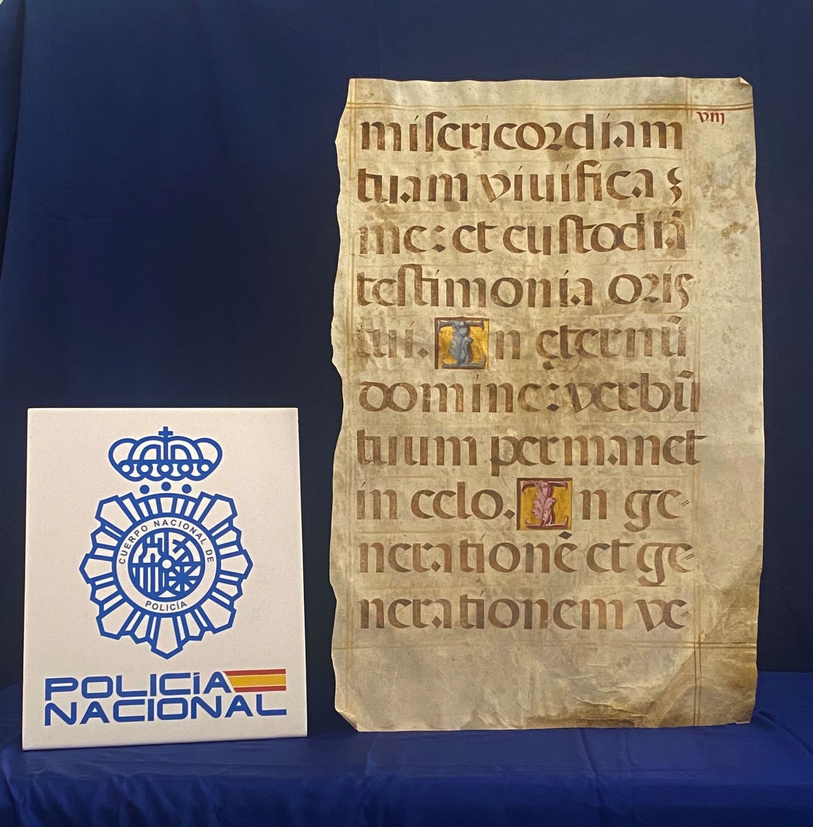 El manuscrito del XVI robado en el Monasterio de El Escorial y recuperado en Murcia