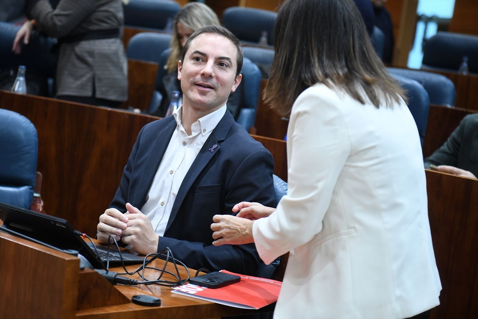 El portavoz del PSOE en la Asamblea de Madrid, Juan Lobato