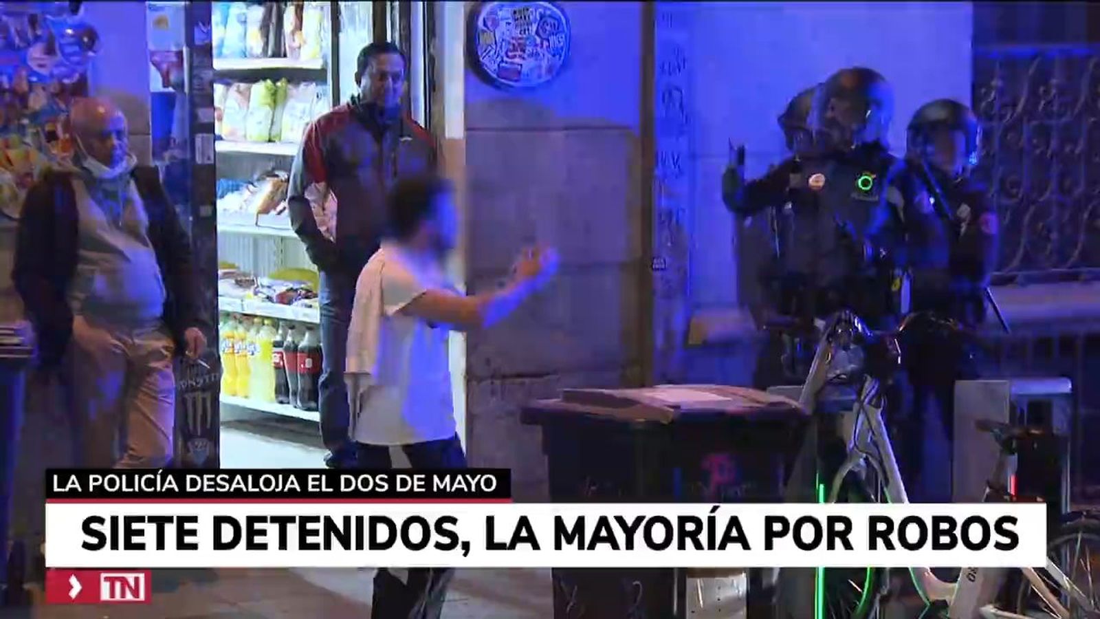 Otros siete detenidos por botellón y altercados en el Parque del Oeste