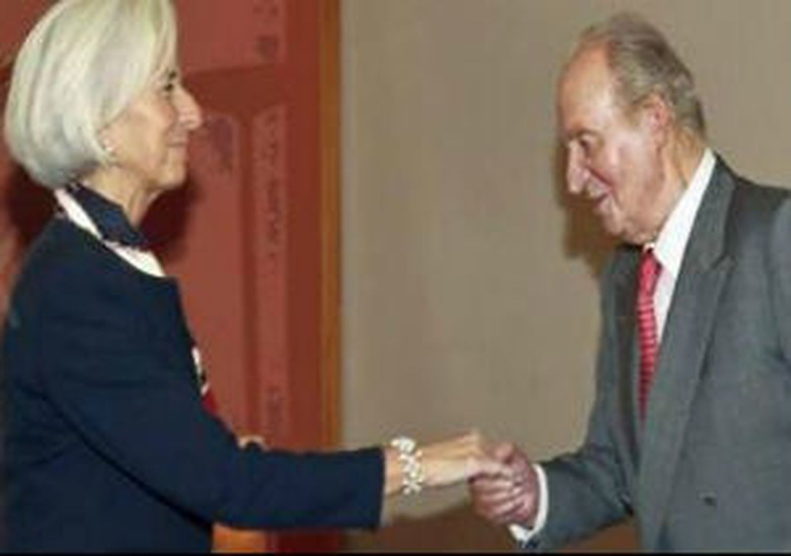 Don Juan Carlos y Cristine Lagarde