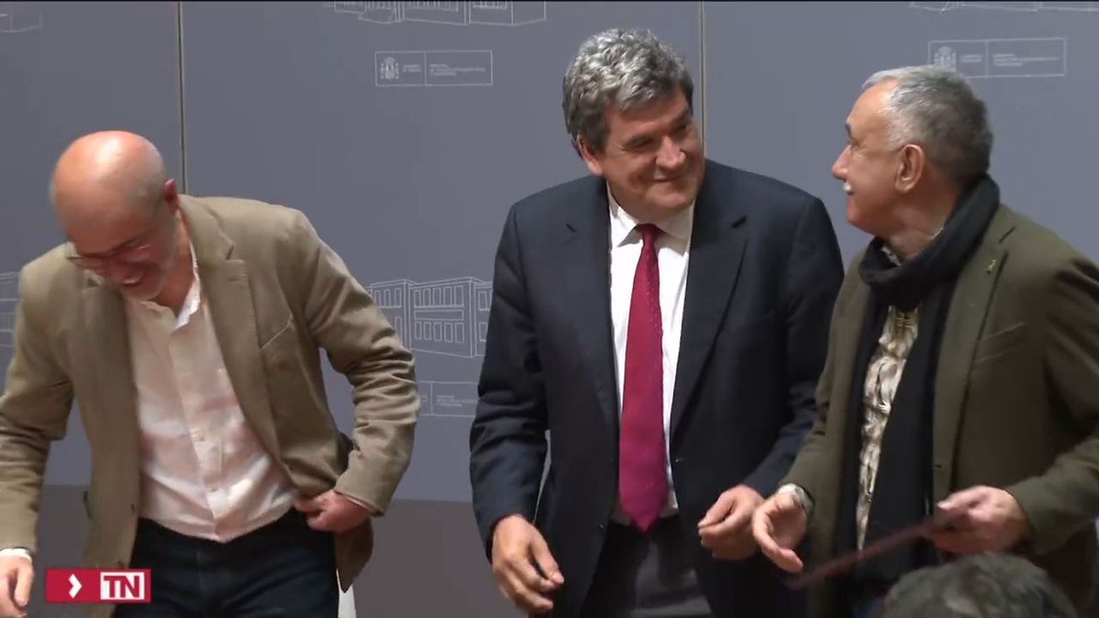 Firma del acuerdo de las pensiones