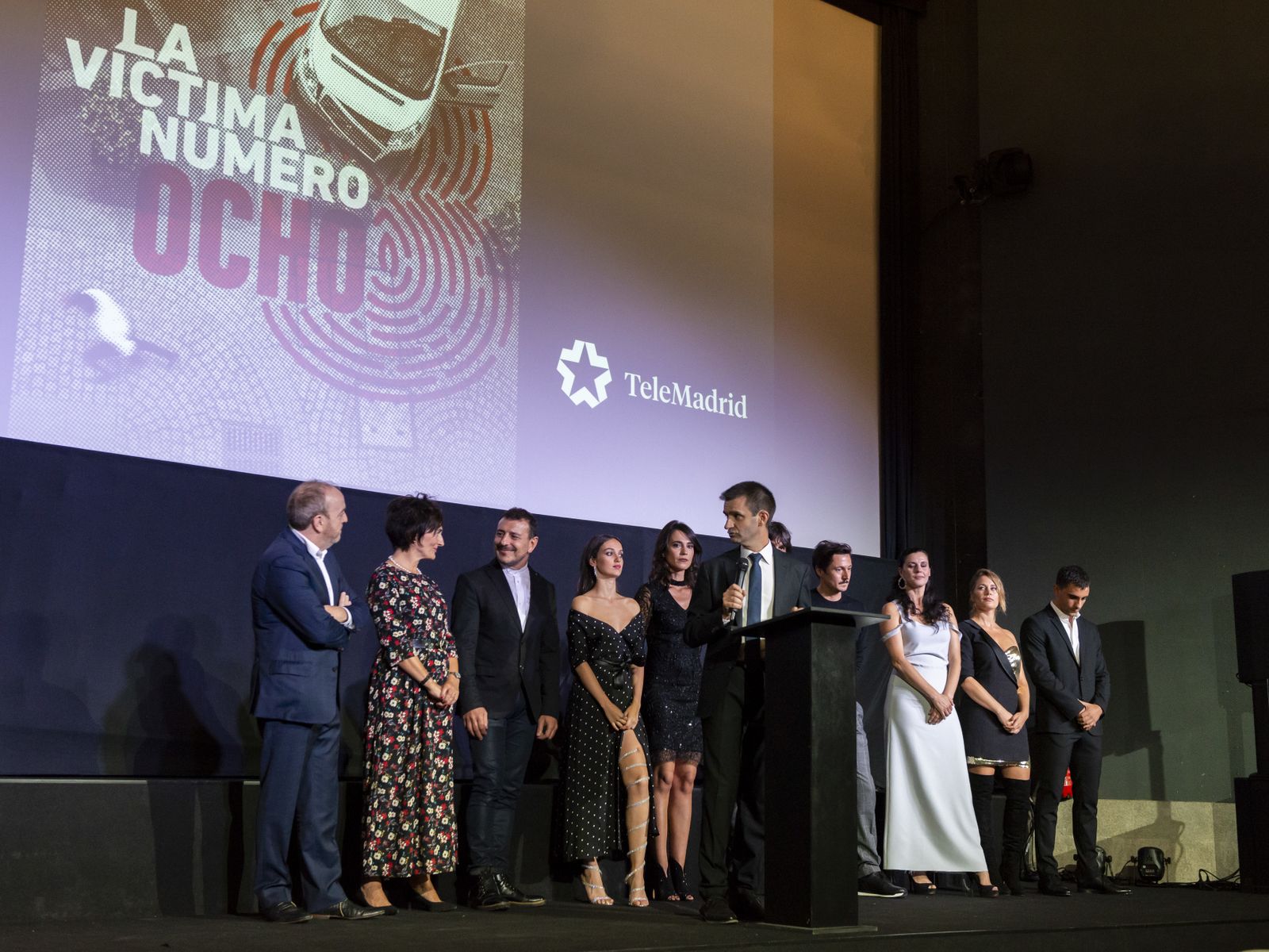 Premier de 'La víctima número ocho' en el Palacio de la Prensa