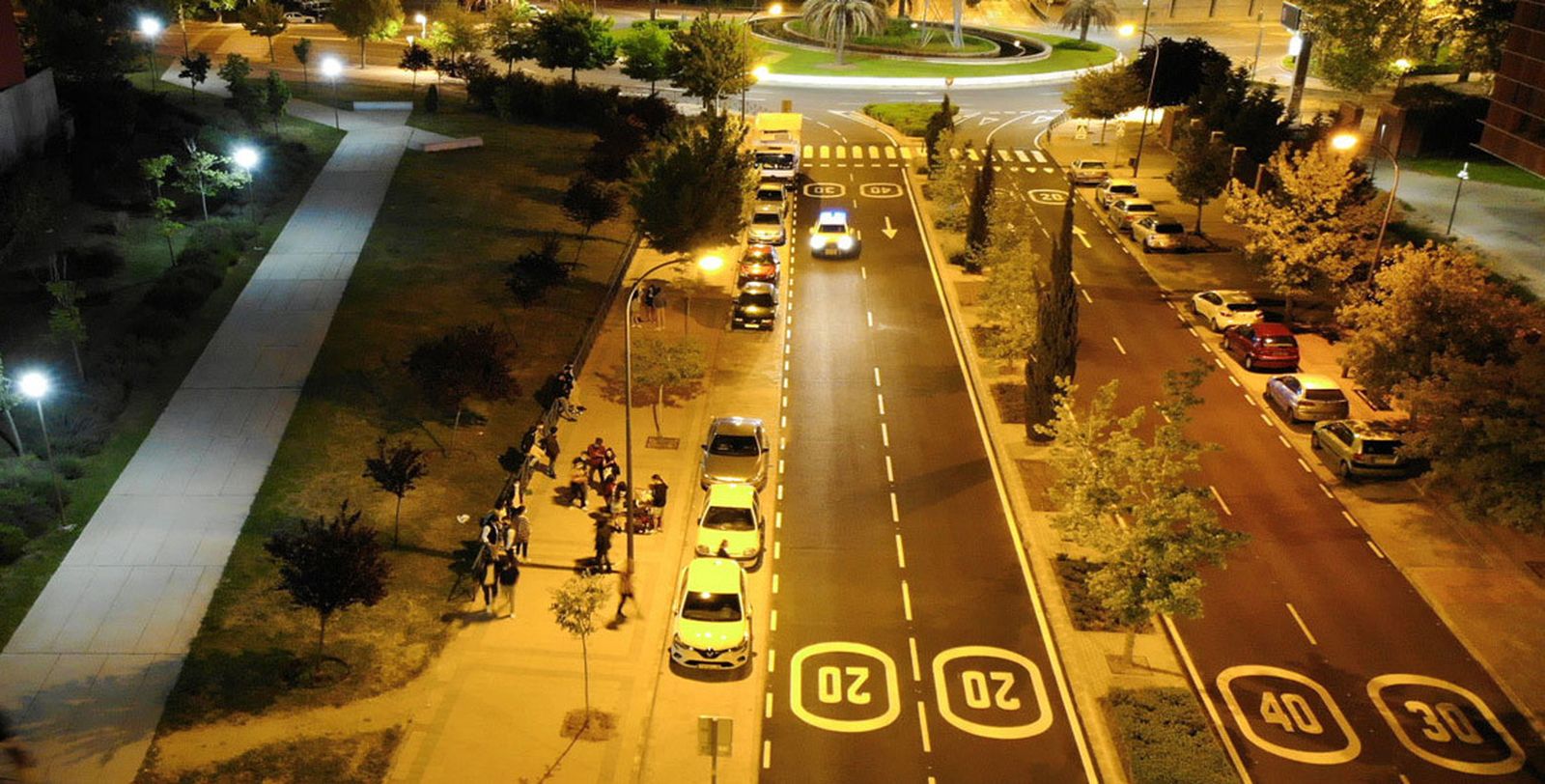 Fotografía tomada por un dron de la Policía Local de Getafe