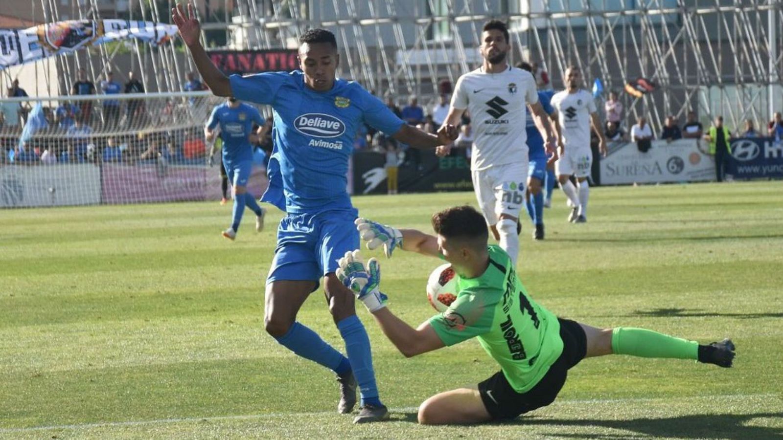 Gol de Jeisson, del Fuenlabrada, al Burgos (1-0)