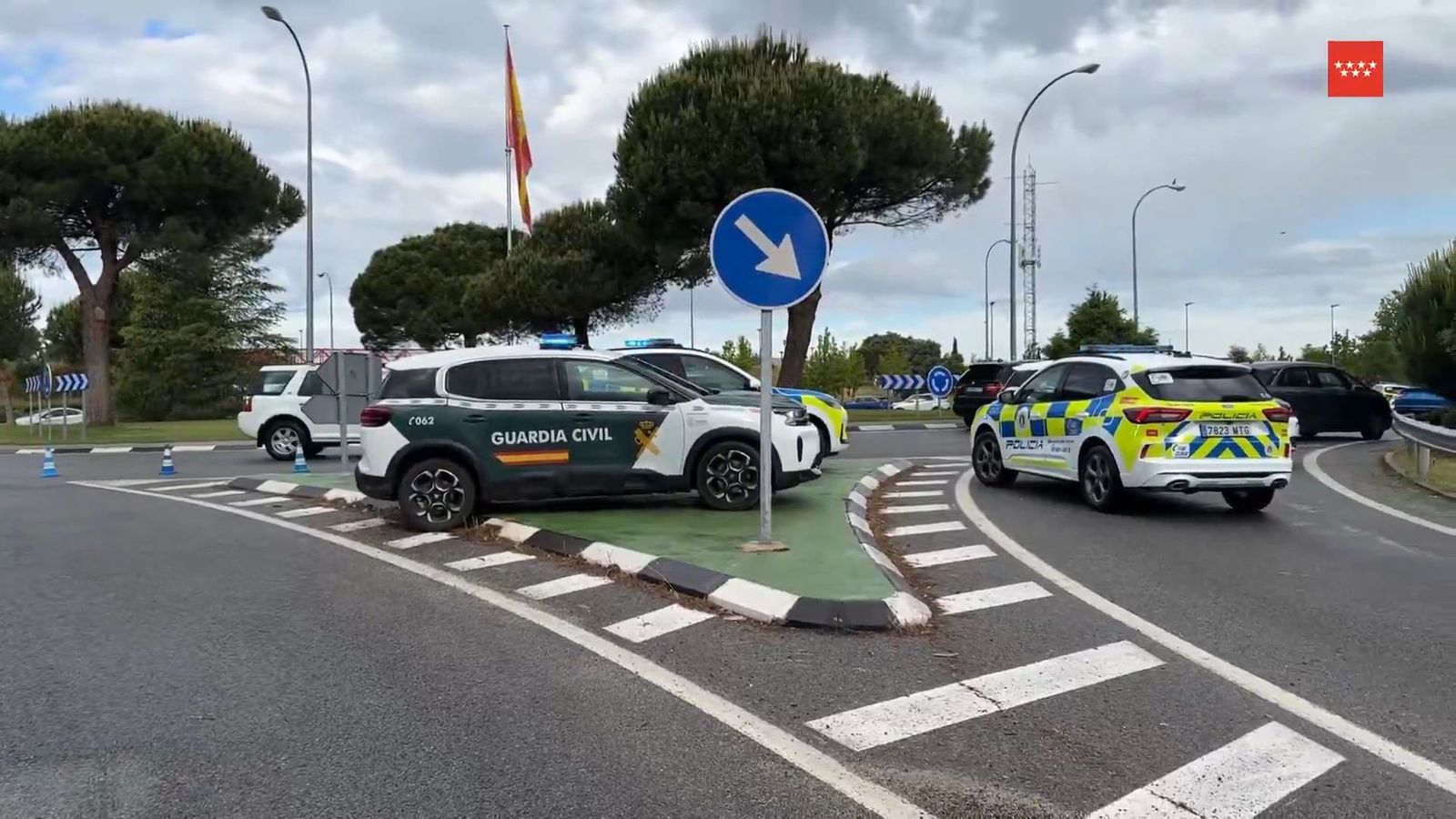 Accidente de moto en Boadilla.