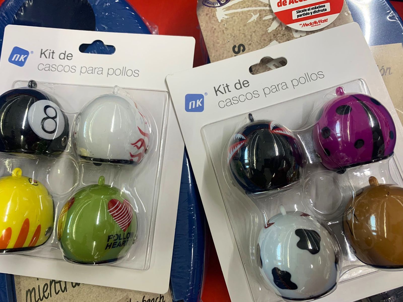 Kit de cascos para pollos