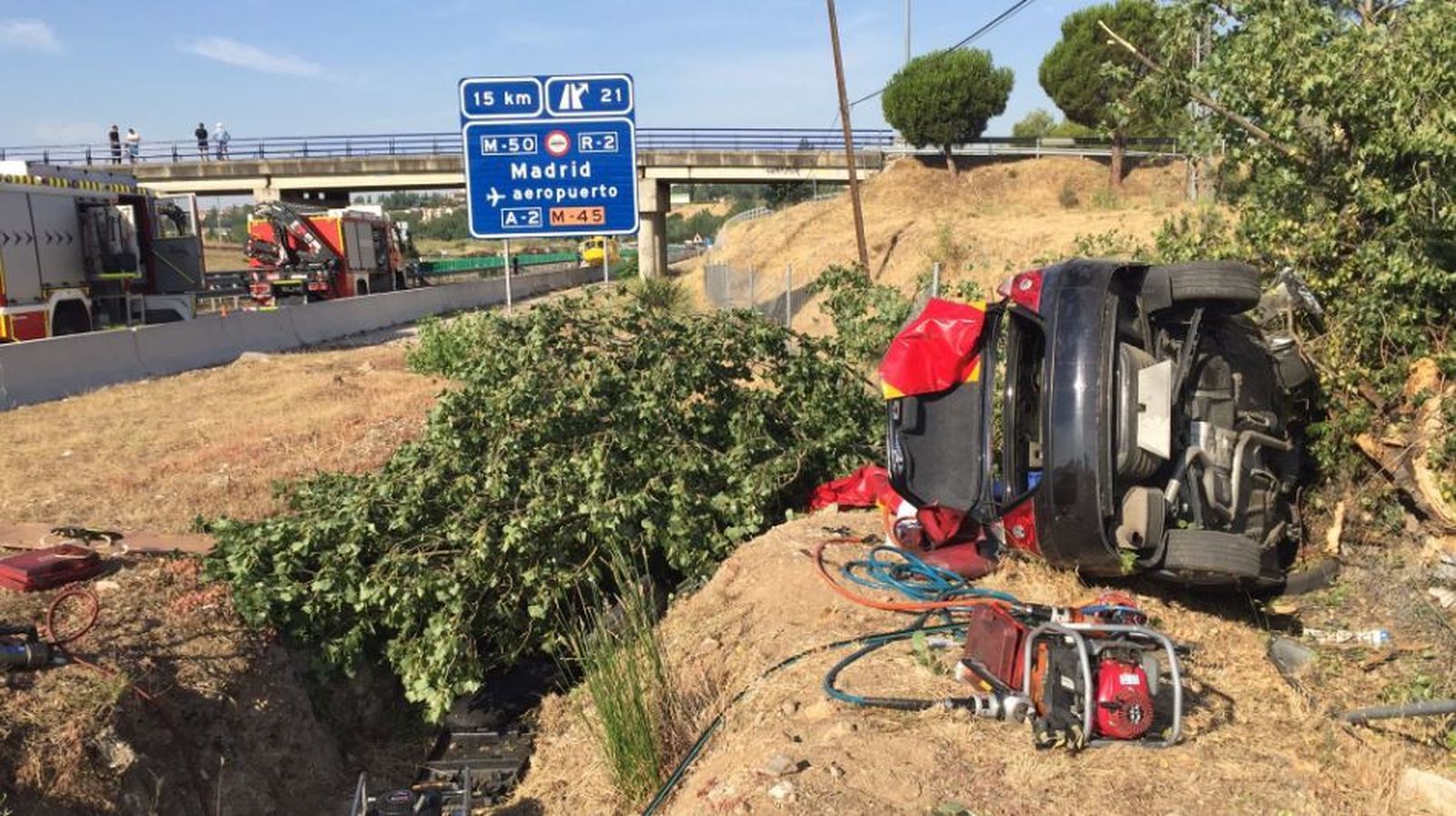 Accidente en San Agustín de Guadalix