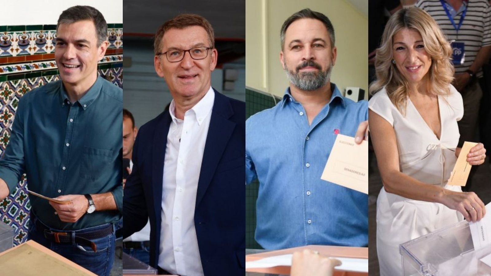 Los líderes políticos votan y llaman a la participación