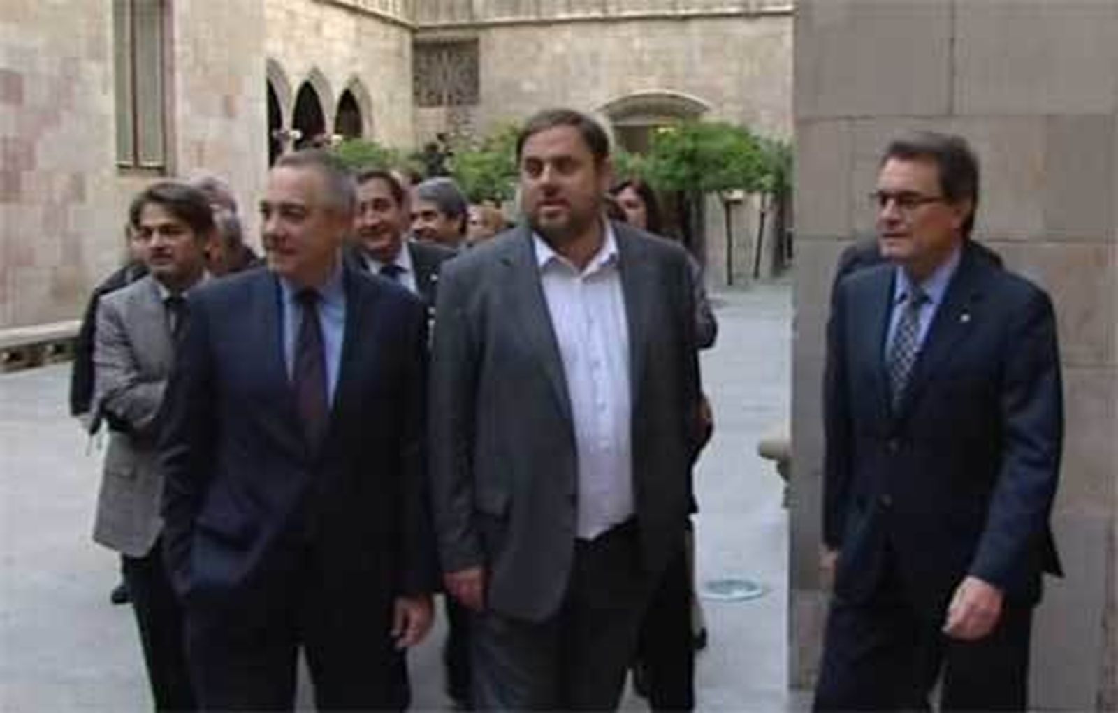 Varios de los máximos dirigentes catalanes