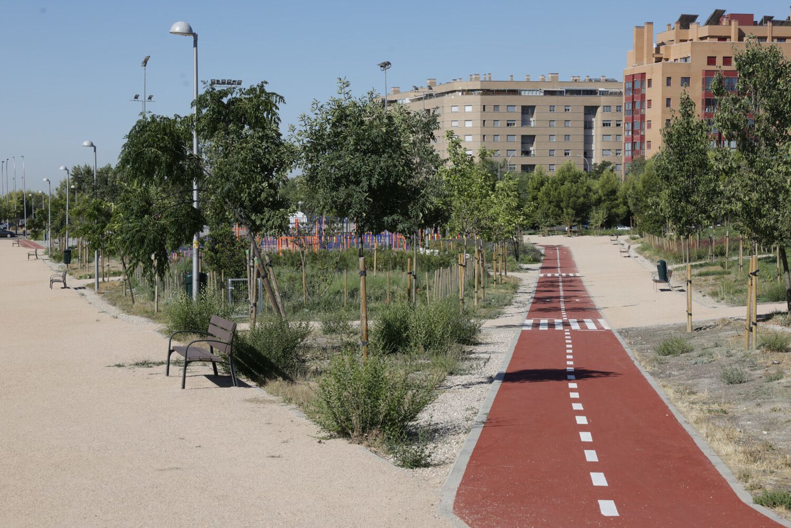 Terminan las obras el Parque del Ensanche de Vallecas