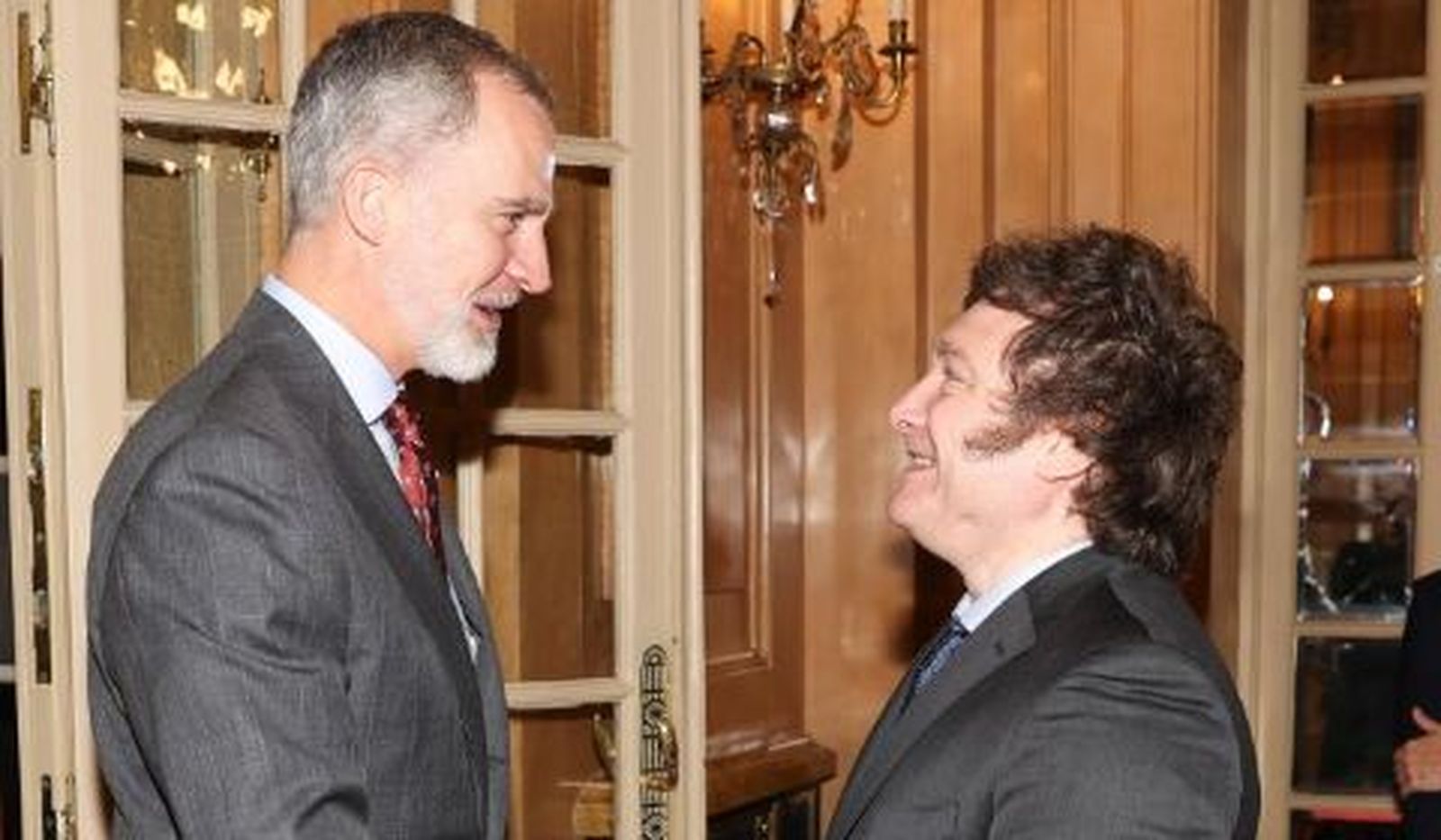 Felipe VI y Milei