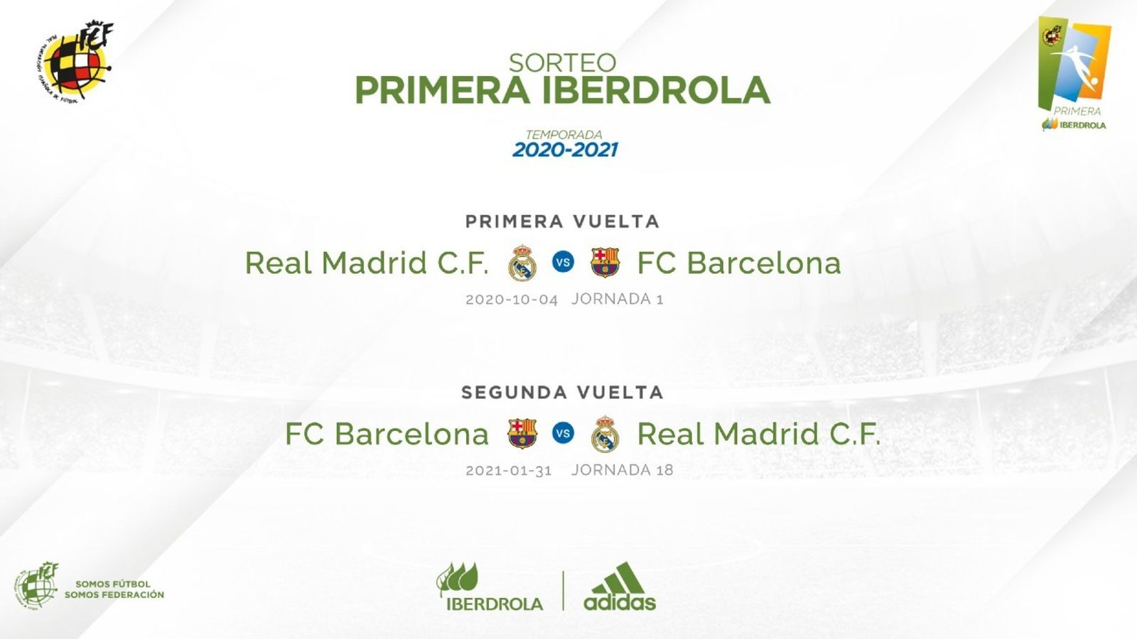 Fechas de los clásicos femeninos