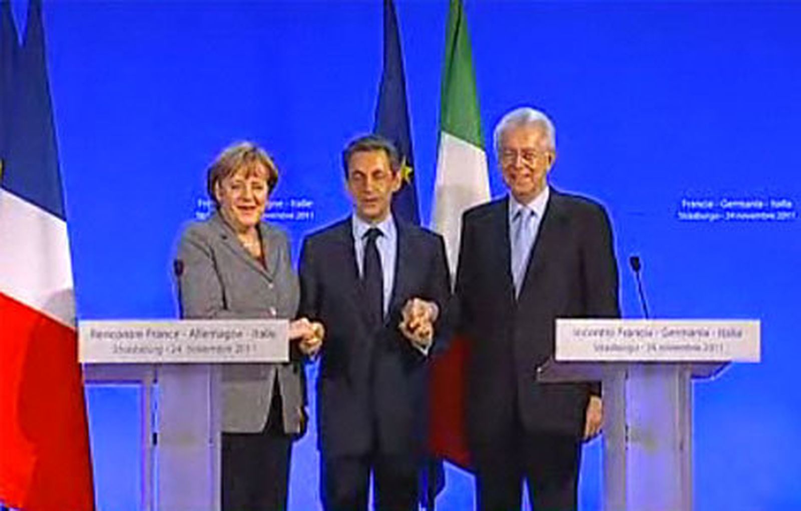 Carrusel Merkel Sarkozy Monti