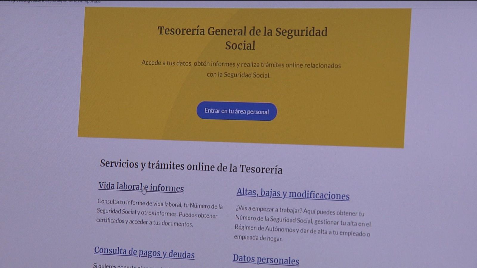 Import@ss, la nueva web de la Seguridad Social permite hacer hasta 40 trámites online