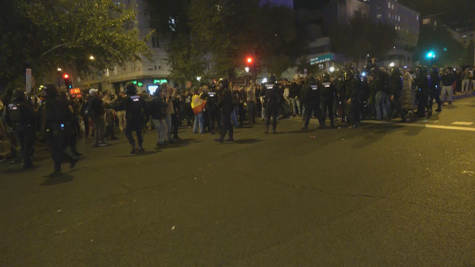 Protesta ante el Ministerio de Transportes para pedir la dimisión de Puente tras la tragedia de Urda