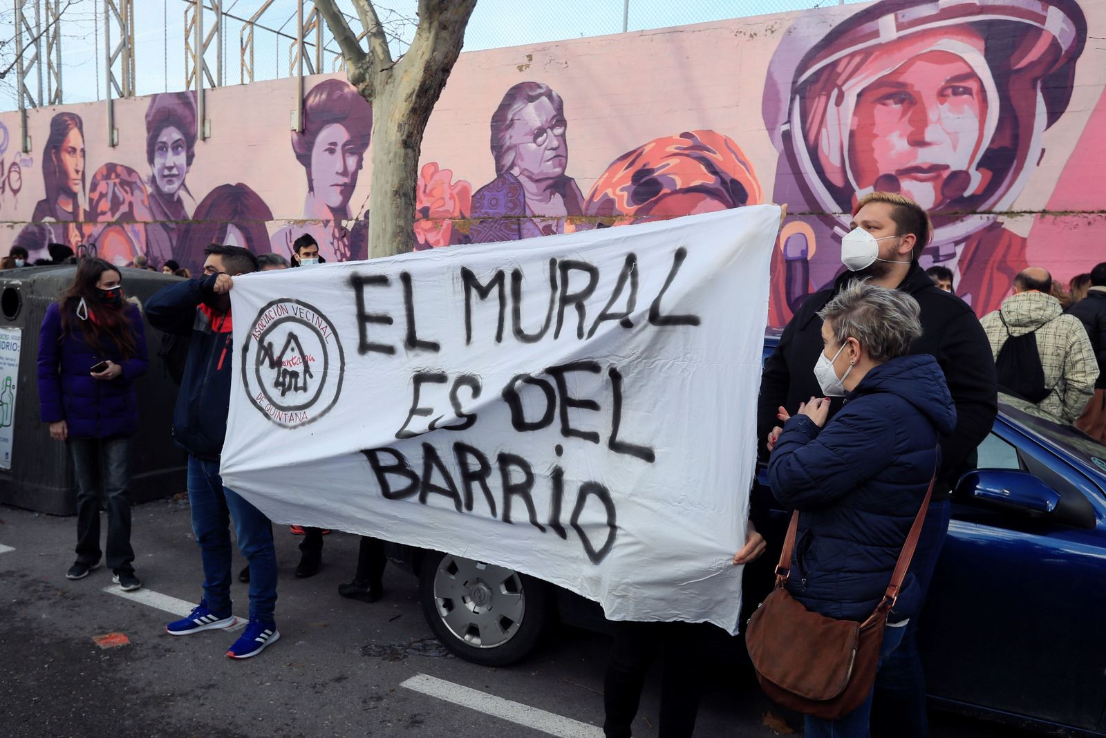 Más Madrid tacha de "títere de los trumpistas" a Almeida por querer borrar el mural feminista de Ciudad Lineal