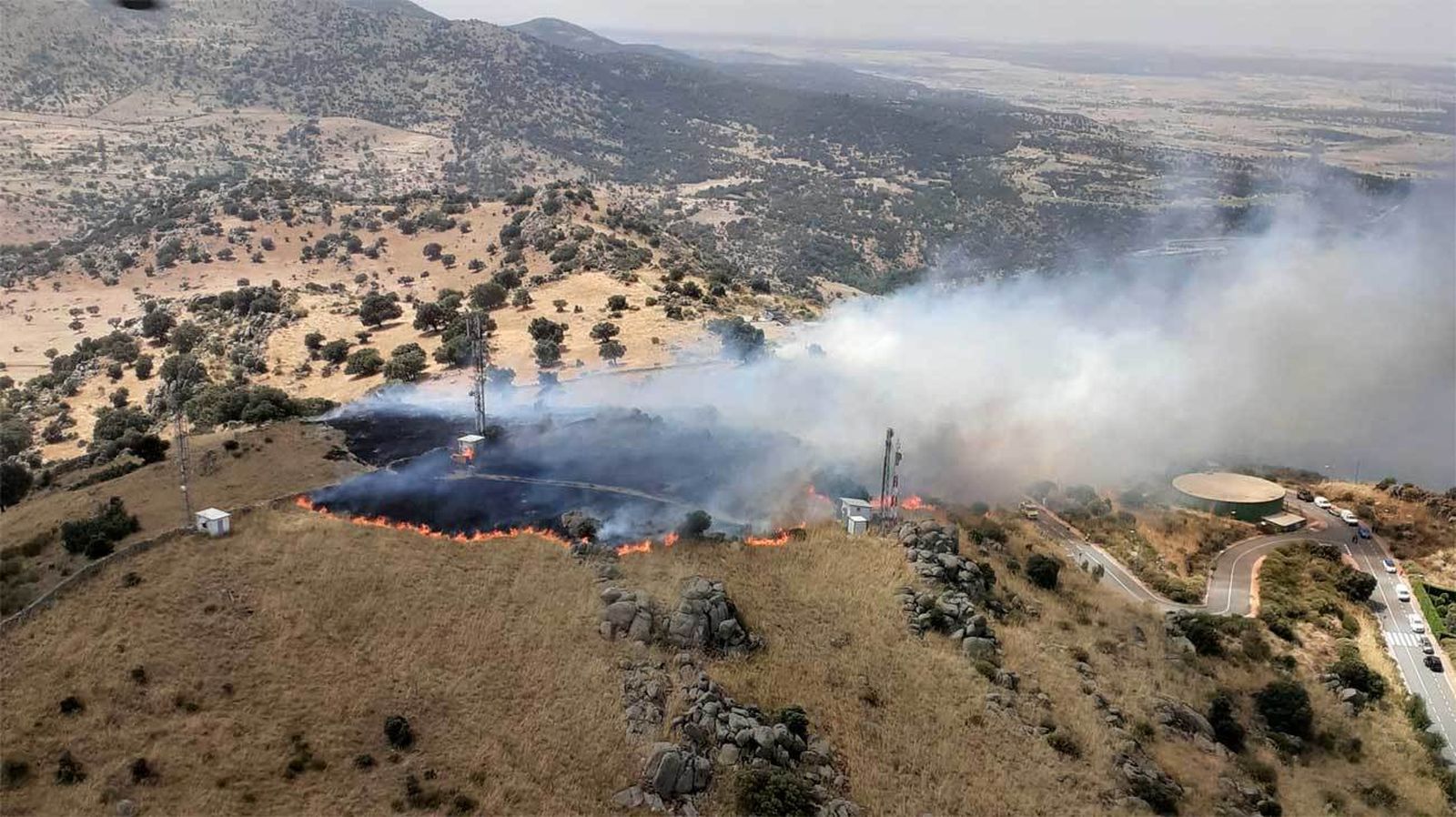 Incendio en San Rafael (Segovia)