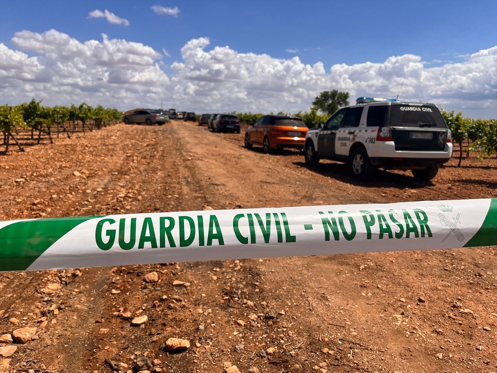 Guardia Civil durante la búsqueda del empresario Jesús María González Borrajo, Manzanares