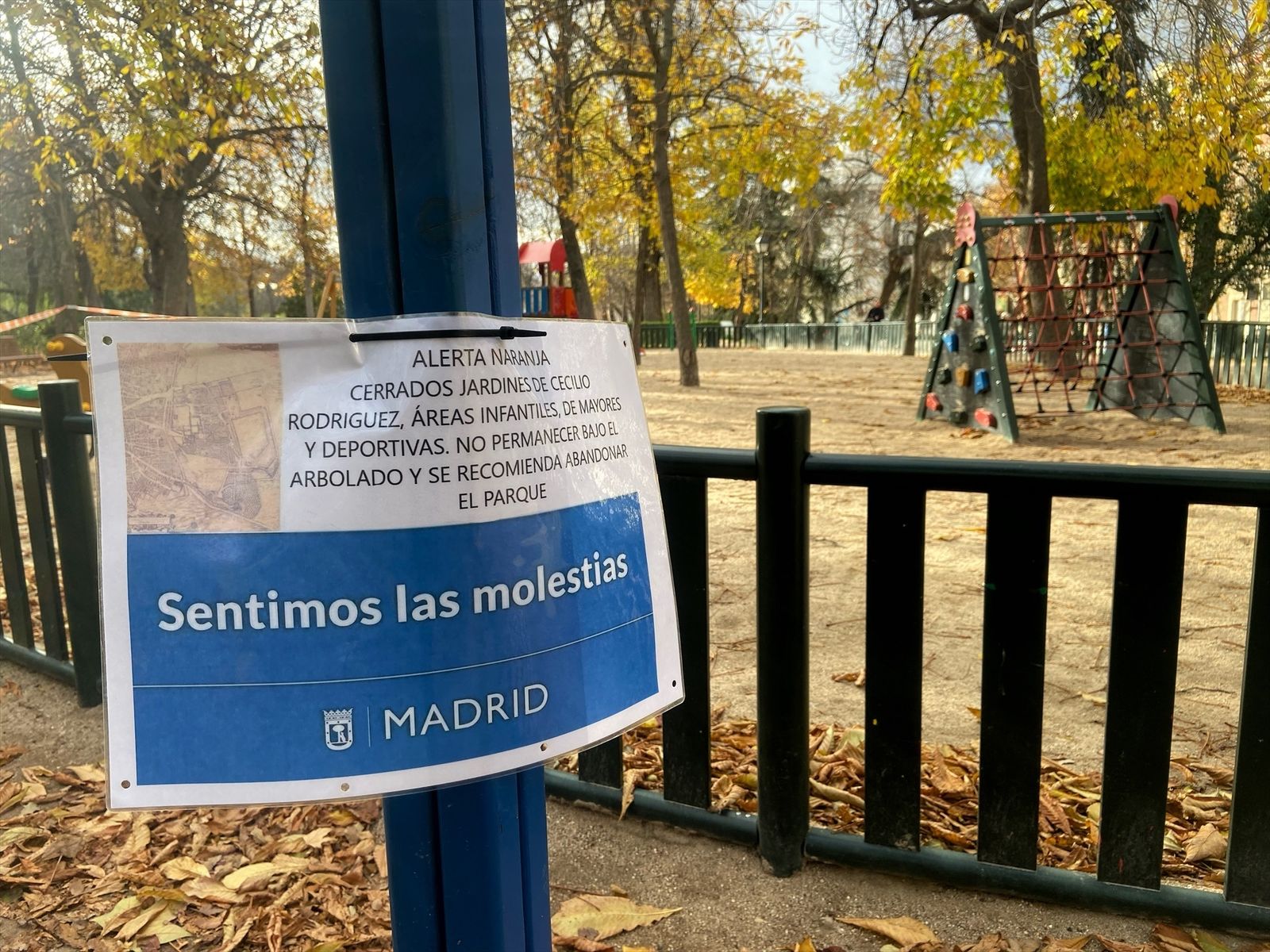 El Retiro y otros ocho parques de Madrid cerrarán este martes por condiciones meteorológicas adversas