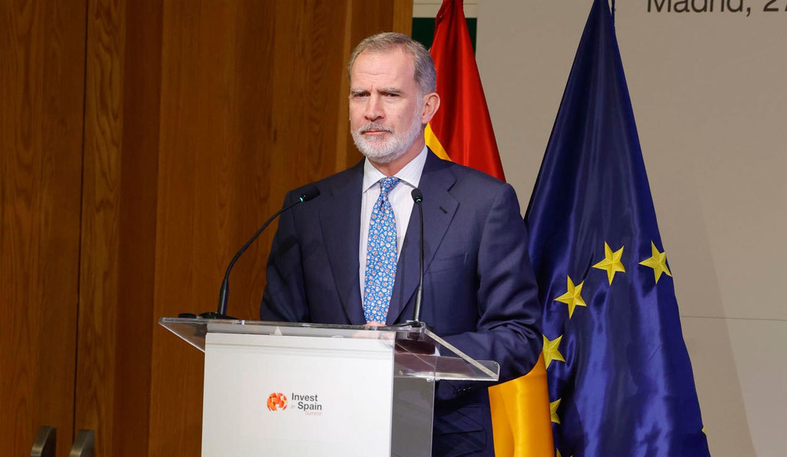 Felipe VI en la clausura del foro 'Invest in Spain Summit'