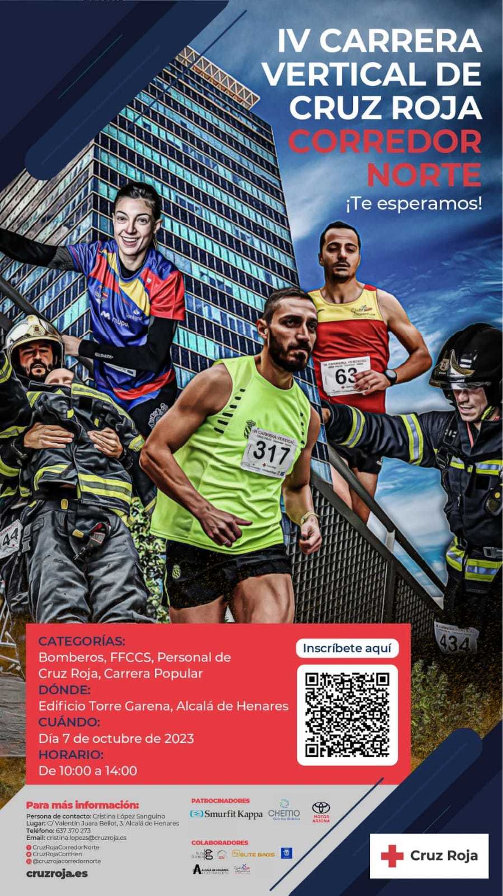 Carrera Vertical de Cruz Roja en la Torre Garena de Alcalá