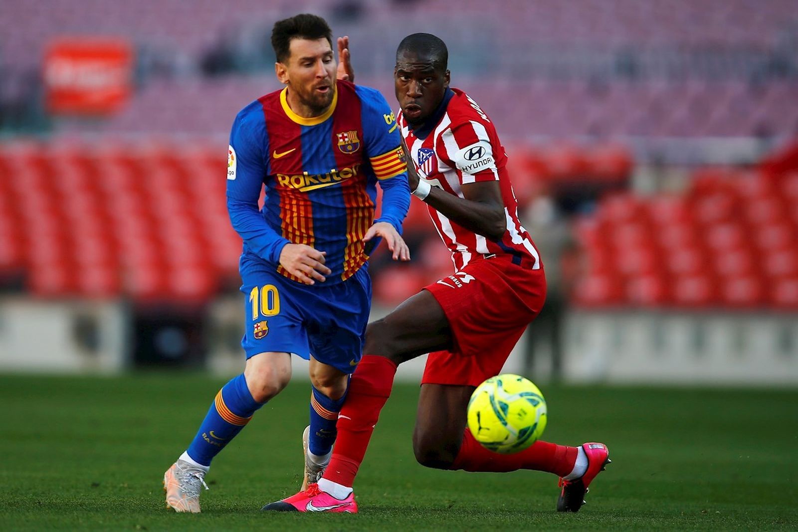 Messi ante el Atlético