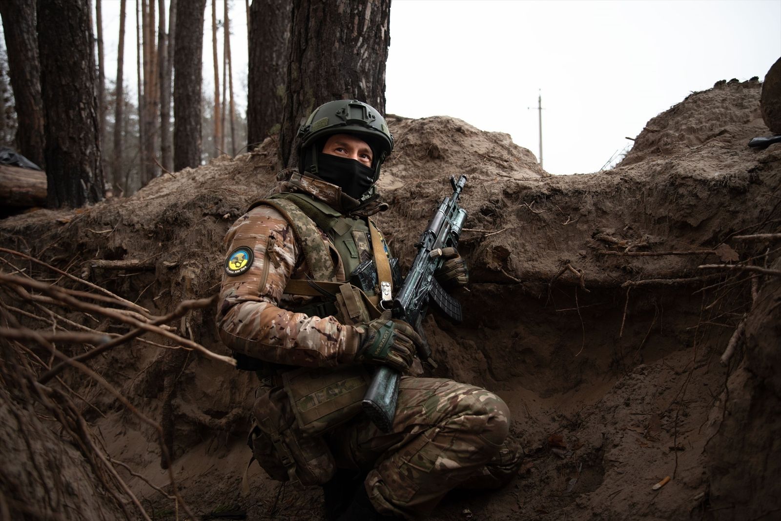 Un militar del Ejército de Ucrania