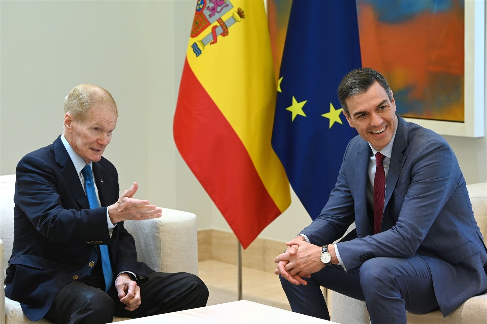 Reunión de Pedro Sánchez con Bill  Nelson