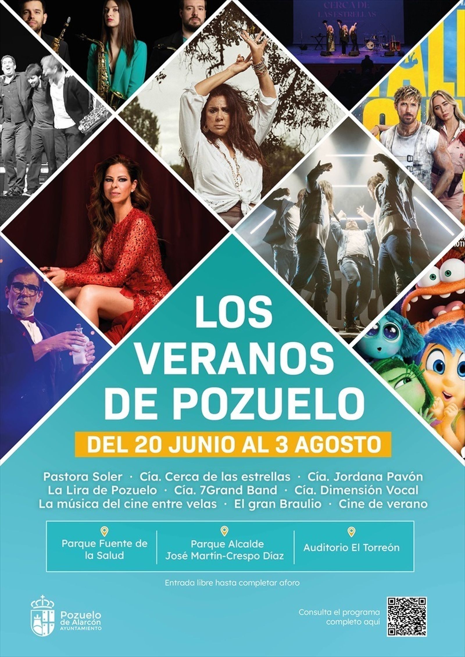 Cartel de los 'Veranos de  Pozuelo' 2025