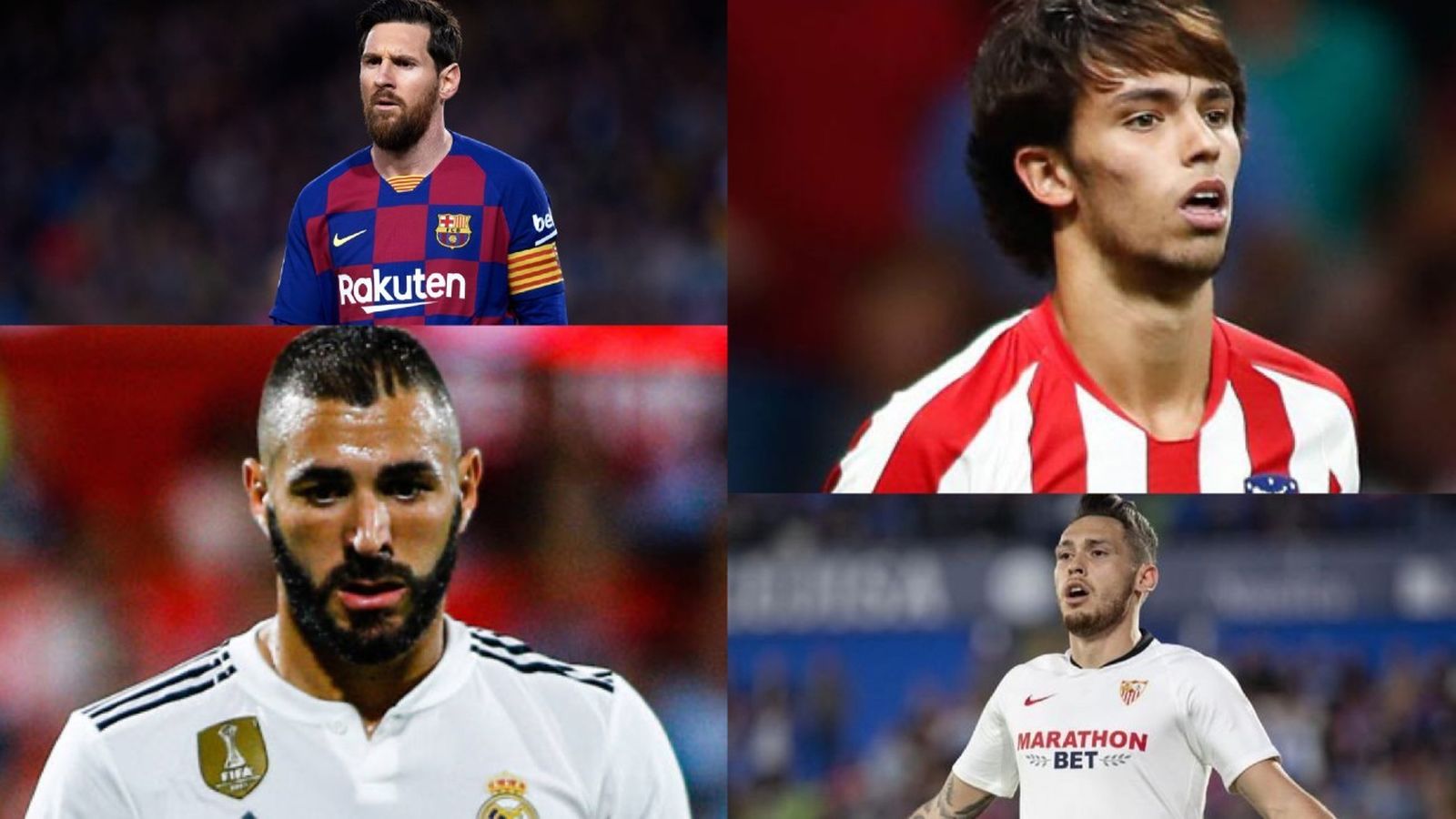 Messi, Joao Felix, Benzema y Ocampos