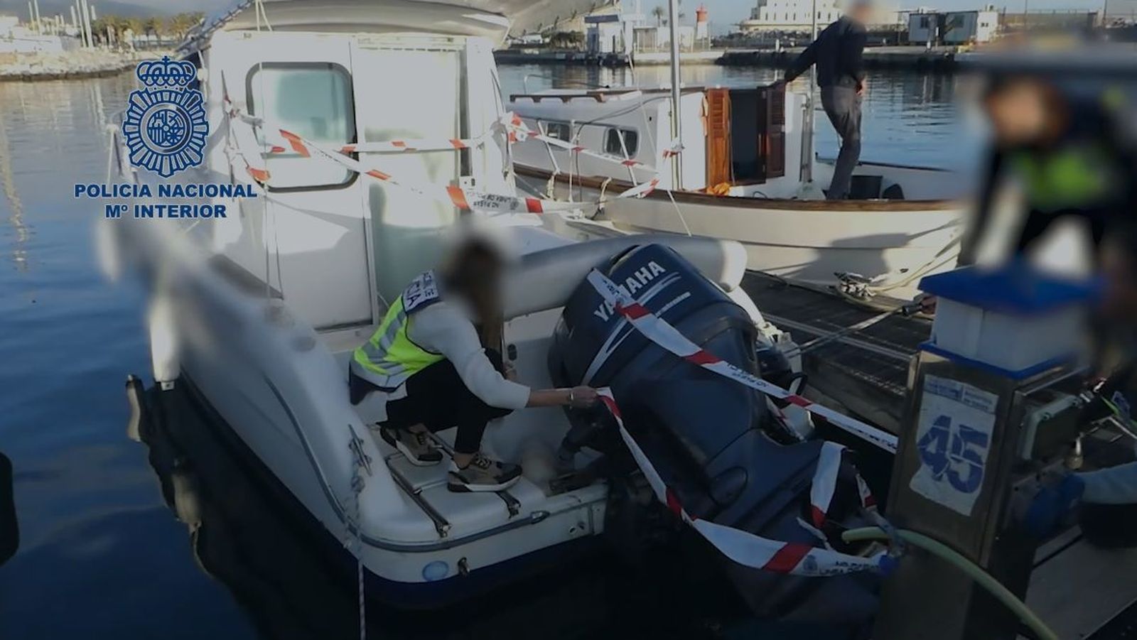 Embarcaciones de recreo utilizadas por la red desarticulada