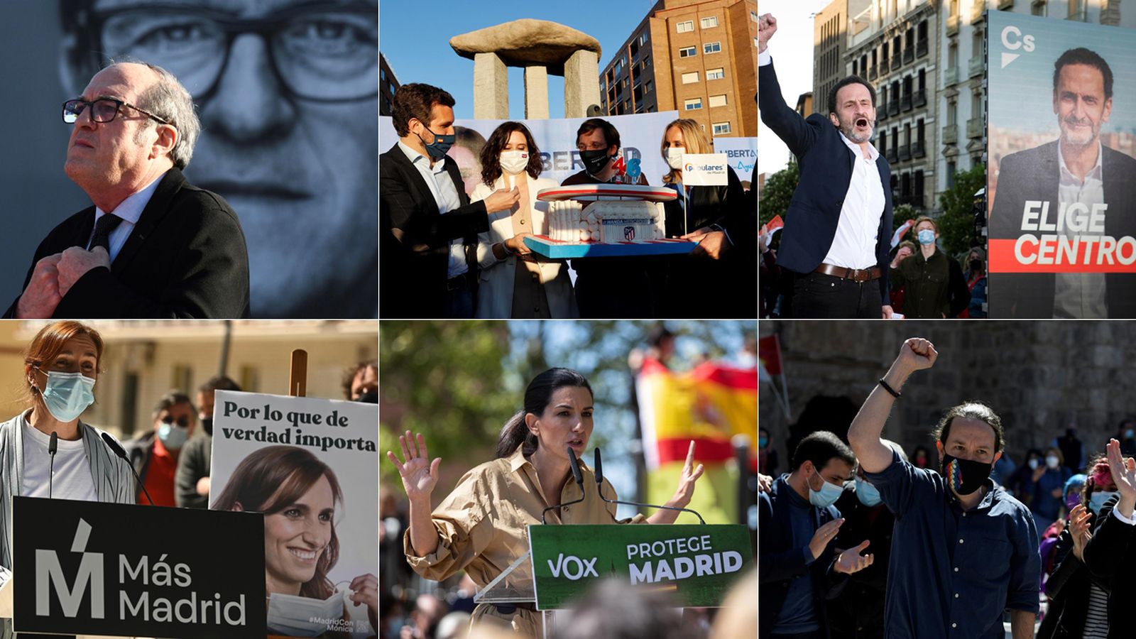 Imagen de los primeros actos de la campaña electoral en Madrid