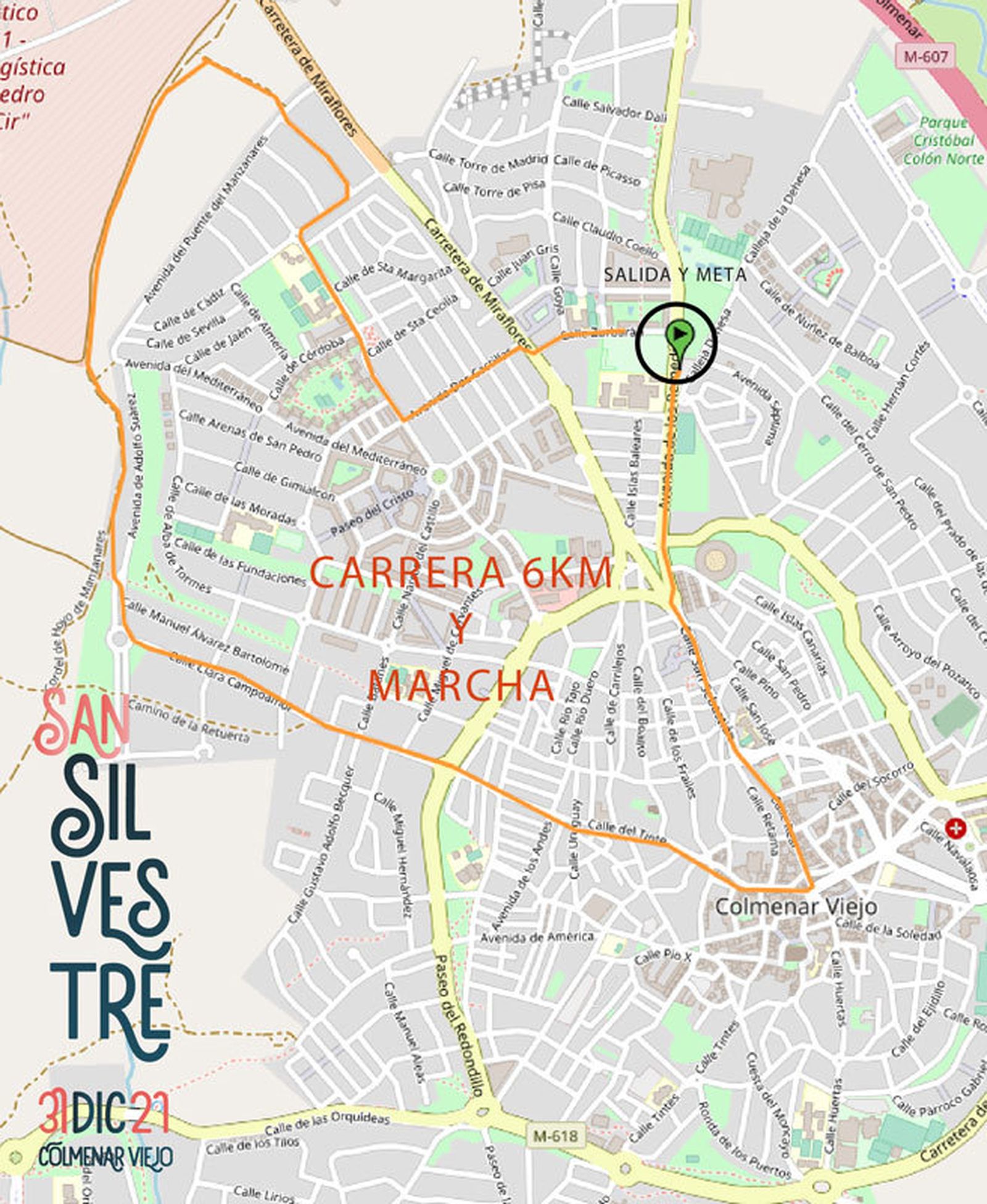 Recorrido 6K de Colmenar Viejo