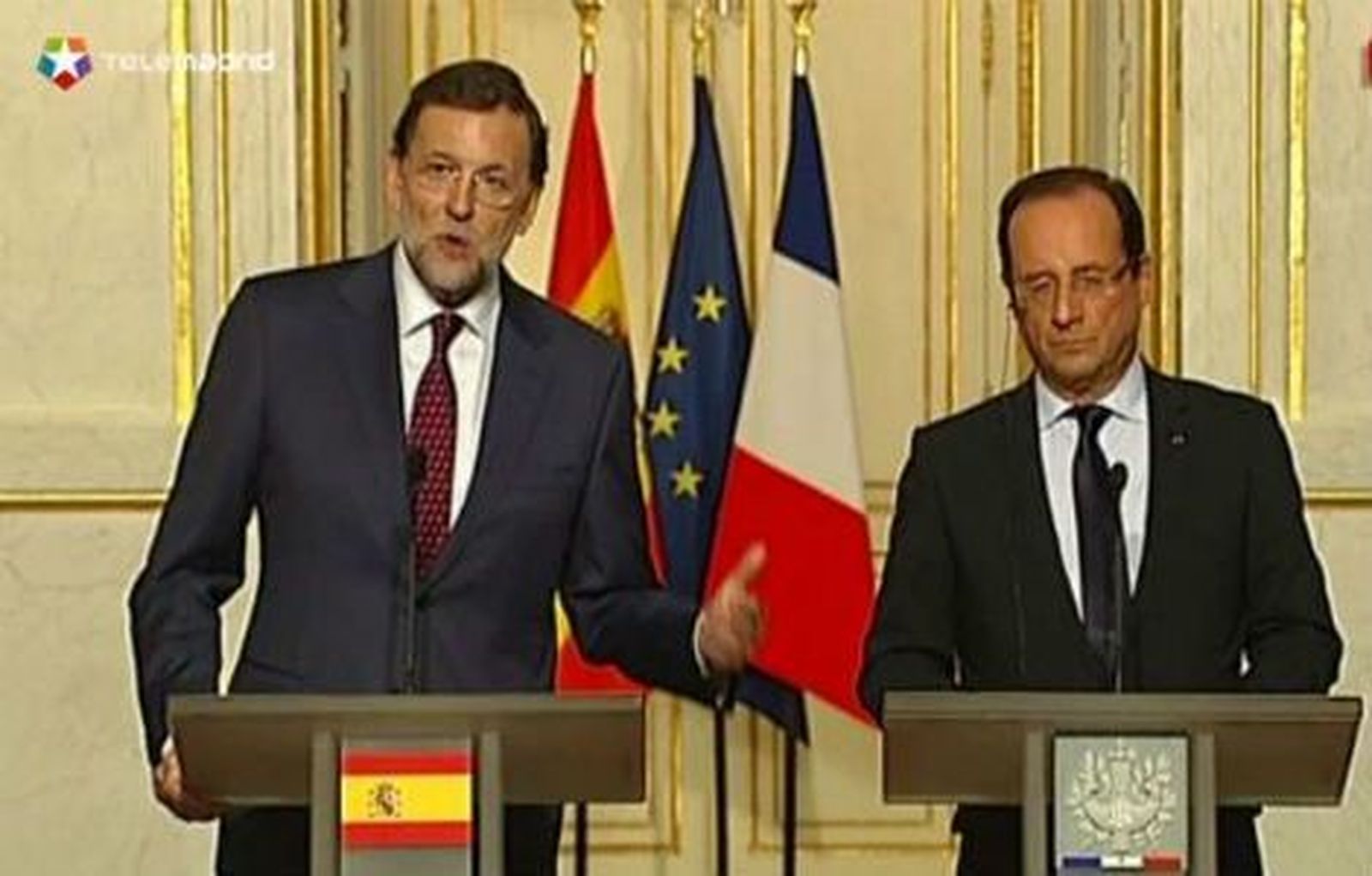 Rajoy y Hollande piden agilizar el pacto de crecimiento y la unión bancaria