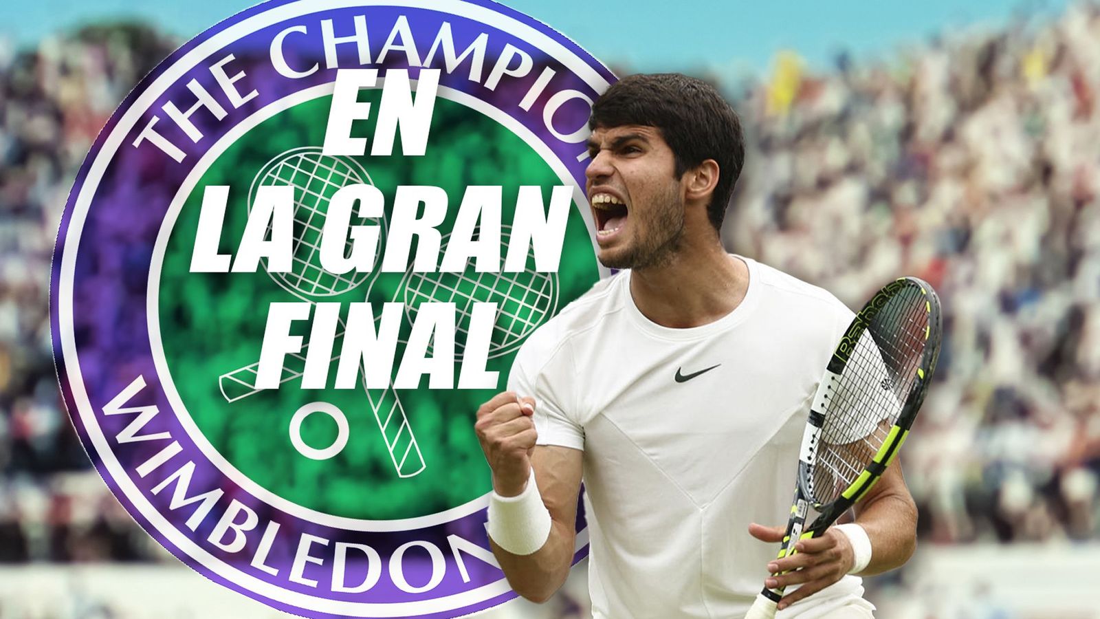 Alcaraz, en la final de Wimbledon