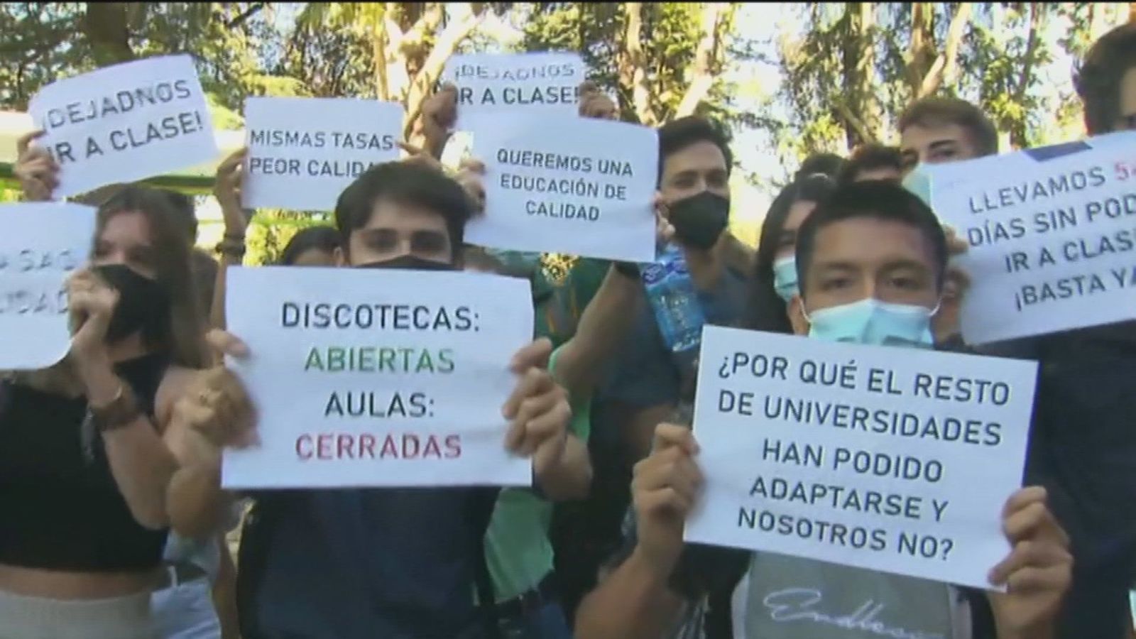 Los estudiantes de la Politécnica piden volver a las clases presenciales