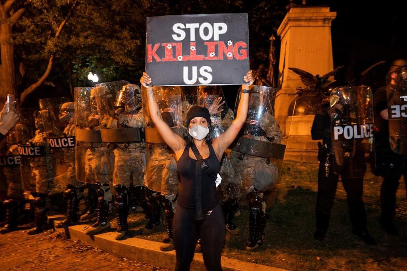 Manifestantes en Estados Unidos