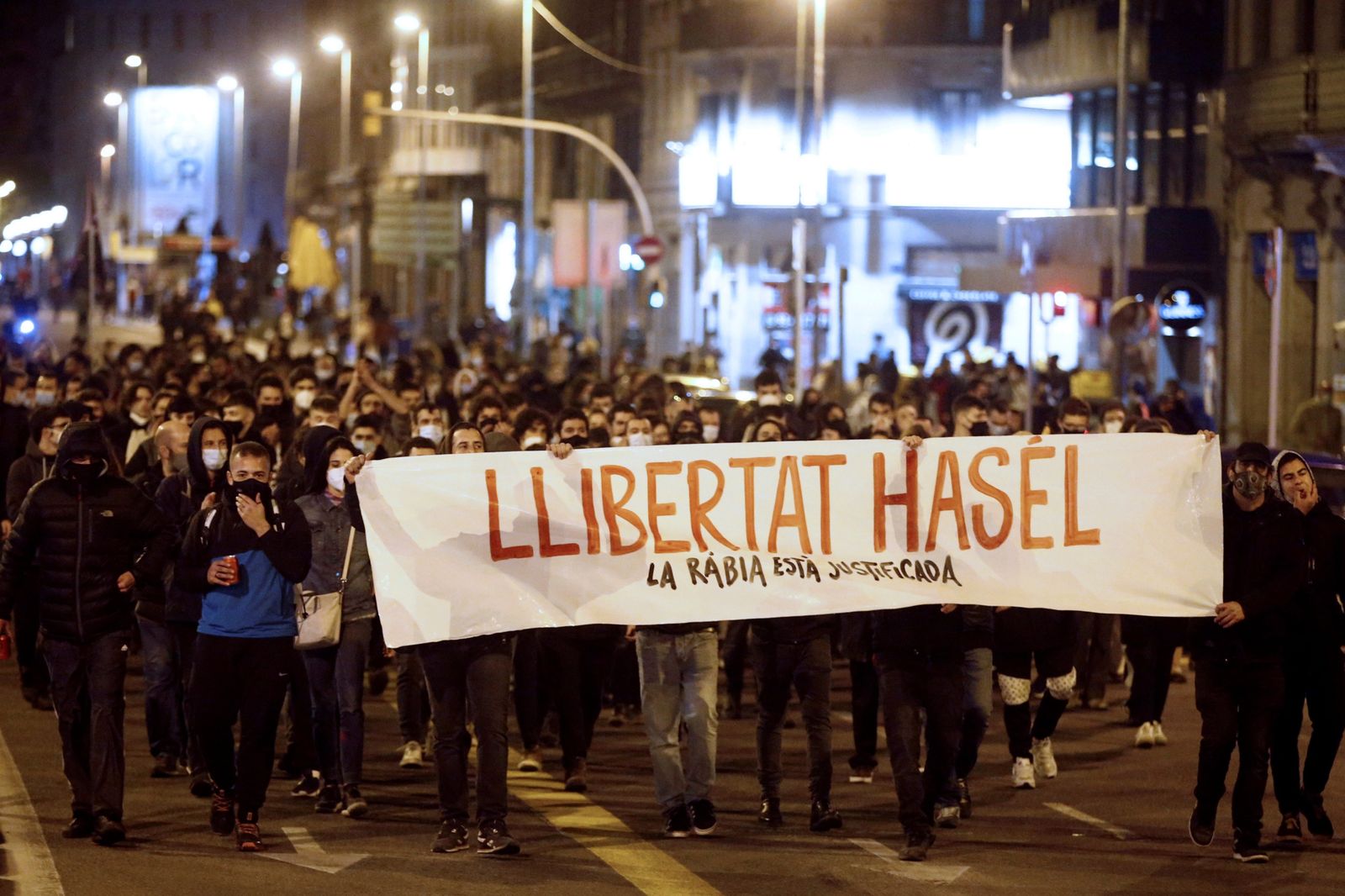 Quinta jornada de protestas en Cataluña por Hasel
