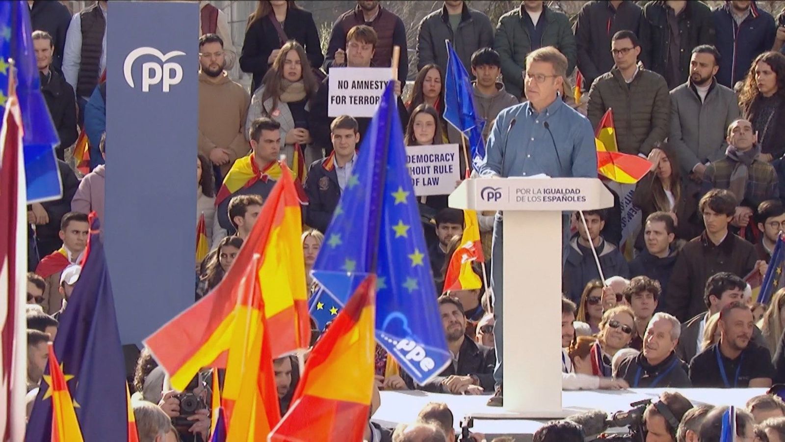El PP convoca el 26 de mayo una movilización contra la amnistía y en defensa de jueces y periodistas