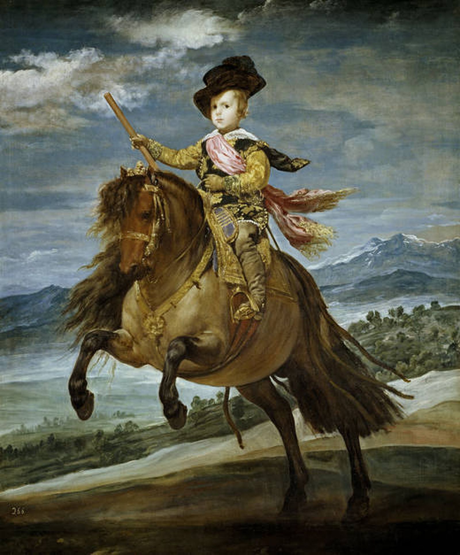 El príncipe Baltasar Carlos, a caballo