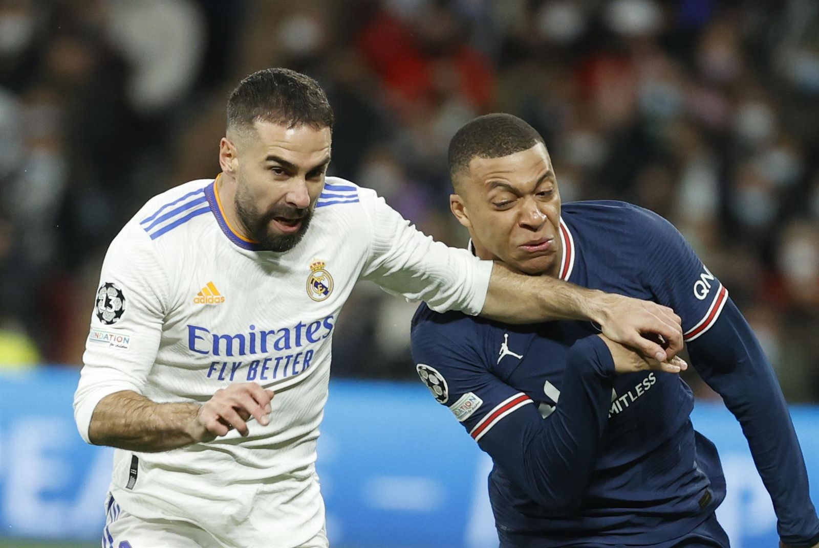 Carvajal y Mbappé