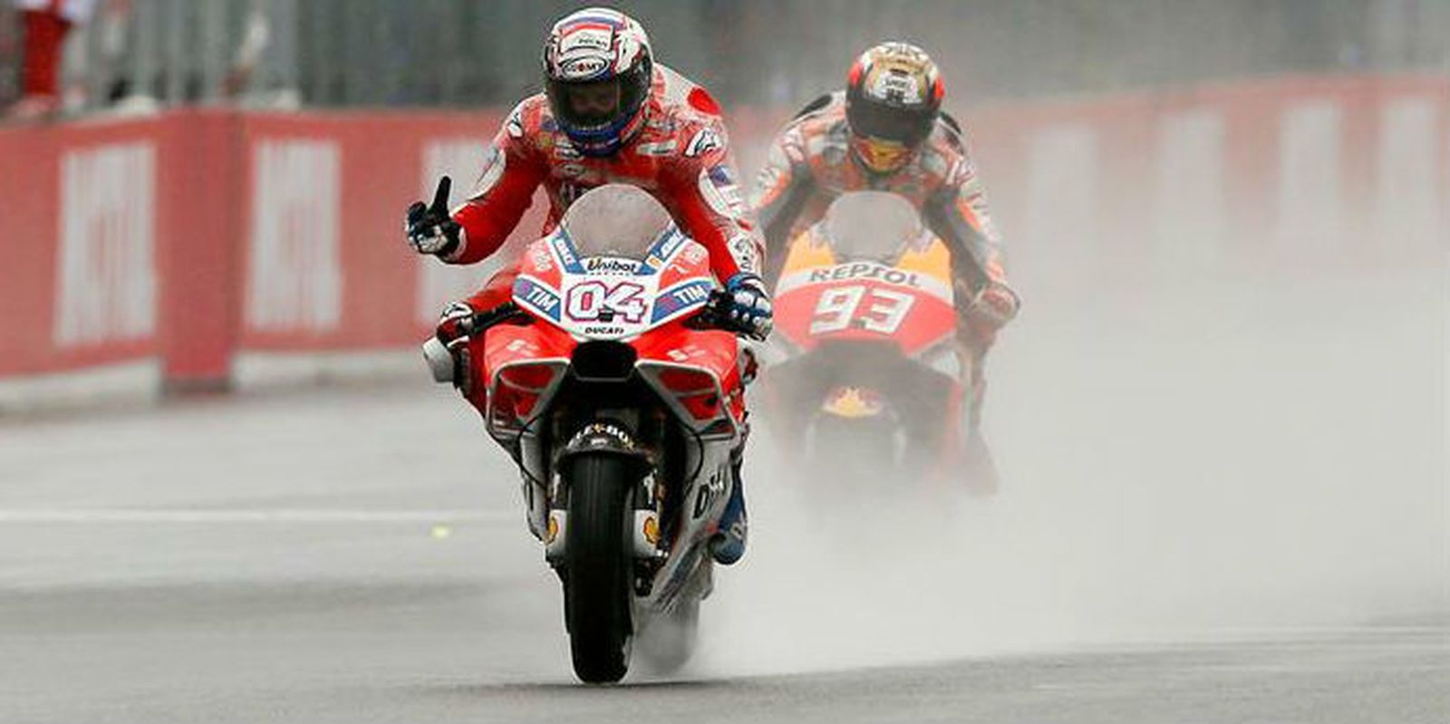 Dovizioso y Marc Márquez