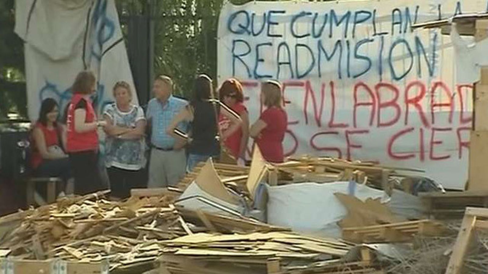 Campamento trabajadores de Coca Cola