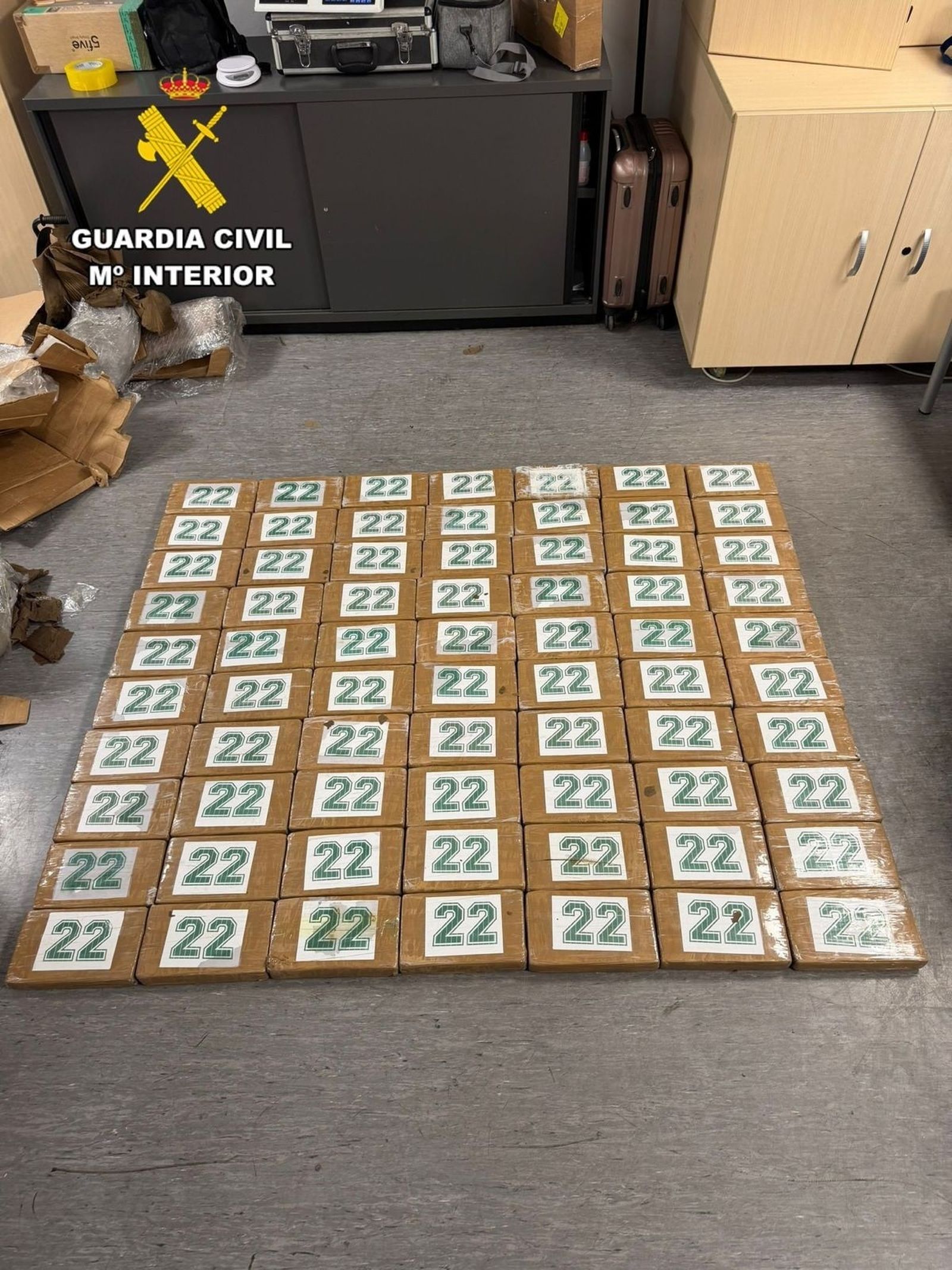 Droga incautaba en el aeropuerto de Barajas