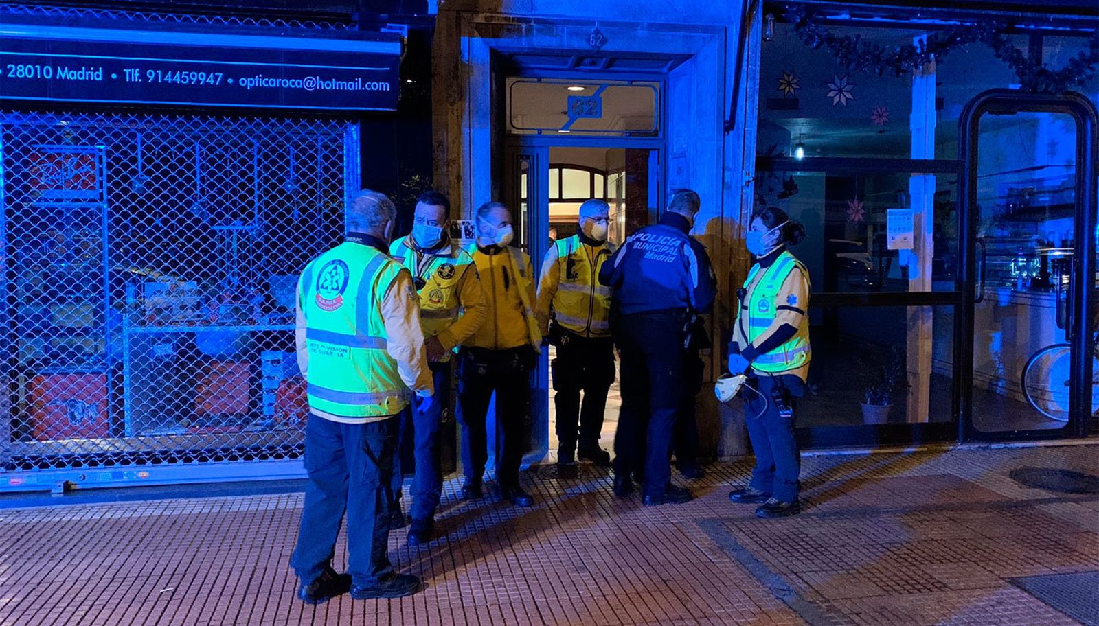 Servicios de emergencias, en el lugar del suceso