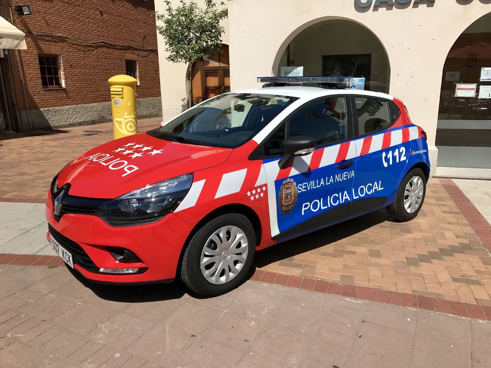 Vehículo de la Policía Local de Sevilla la Nueva