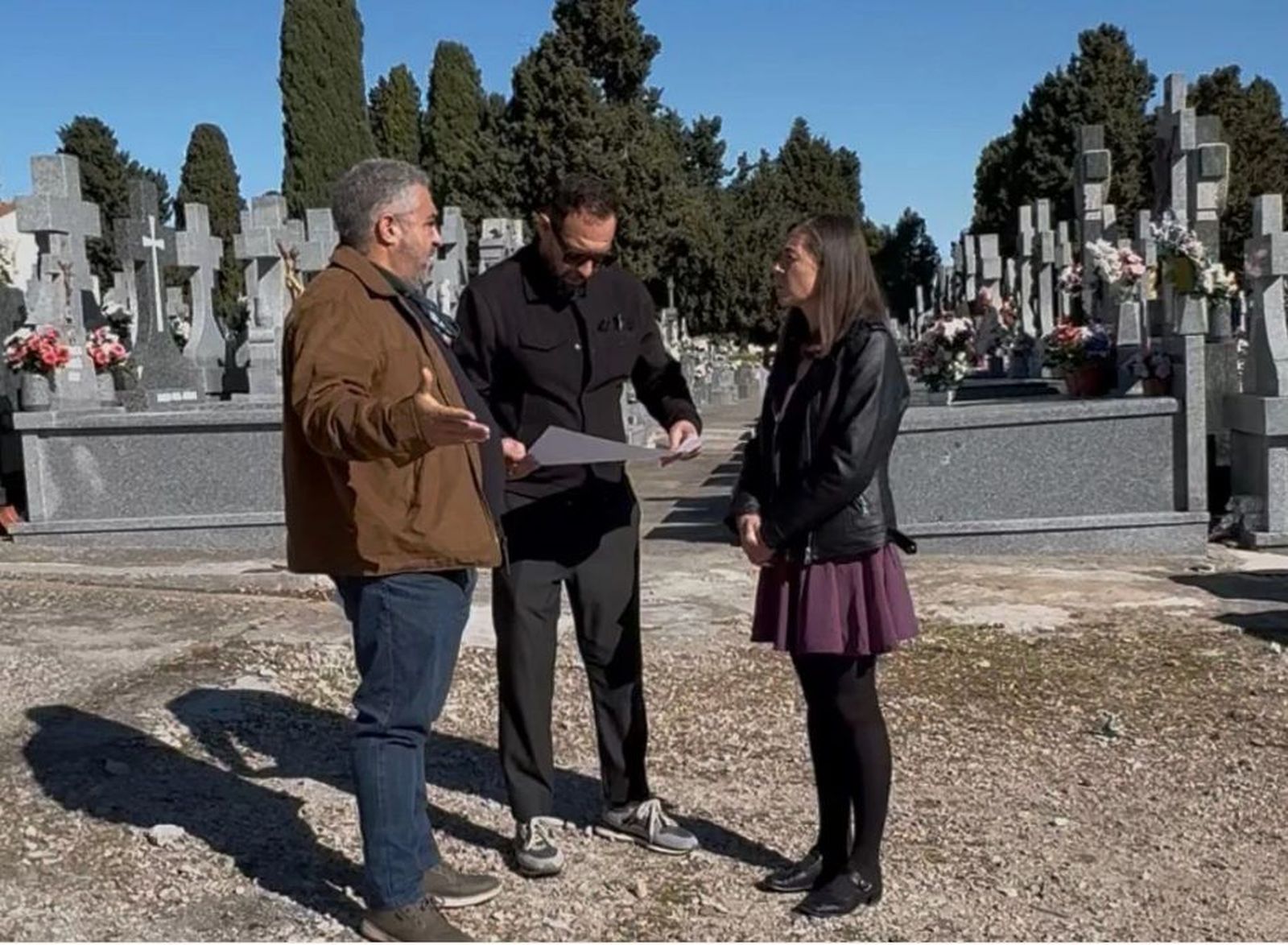 La alcaldesa de Ciempozuelos, Raquel Jimeno, y el arquitecto municipal, Manuel Carmona